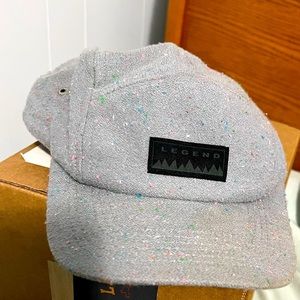 Limited run Legend headwear in silver. This is their Shetland flannel confetti